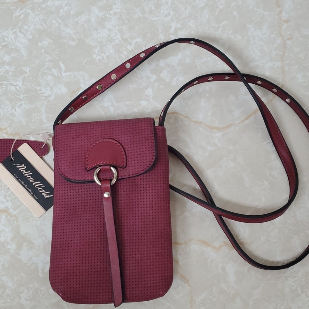 MELLOW WORLD Vegan Studded Cell Phone Crossbody